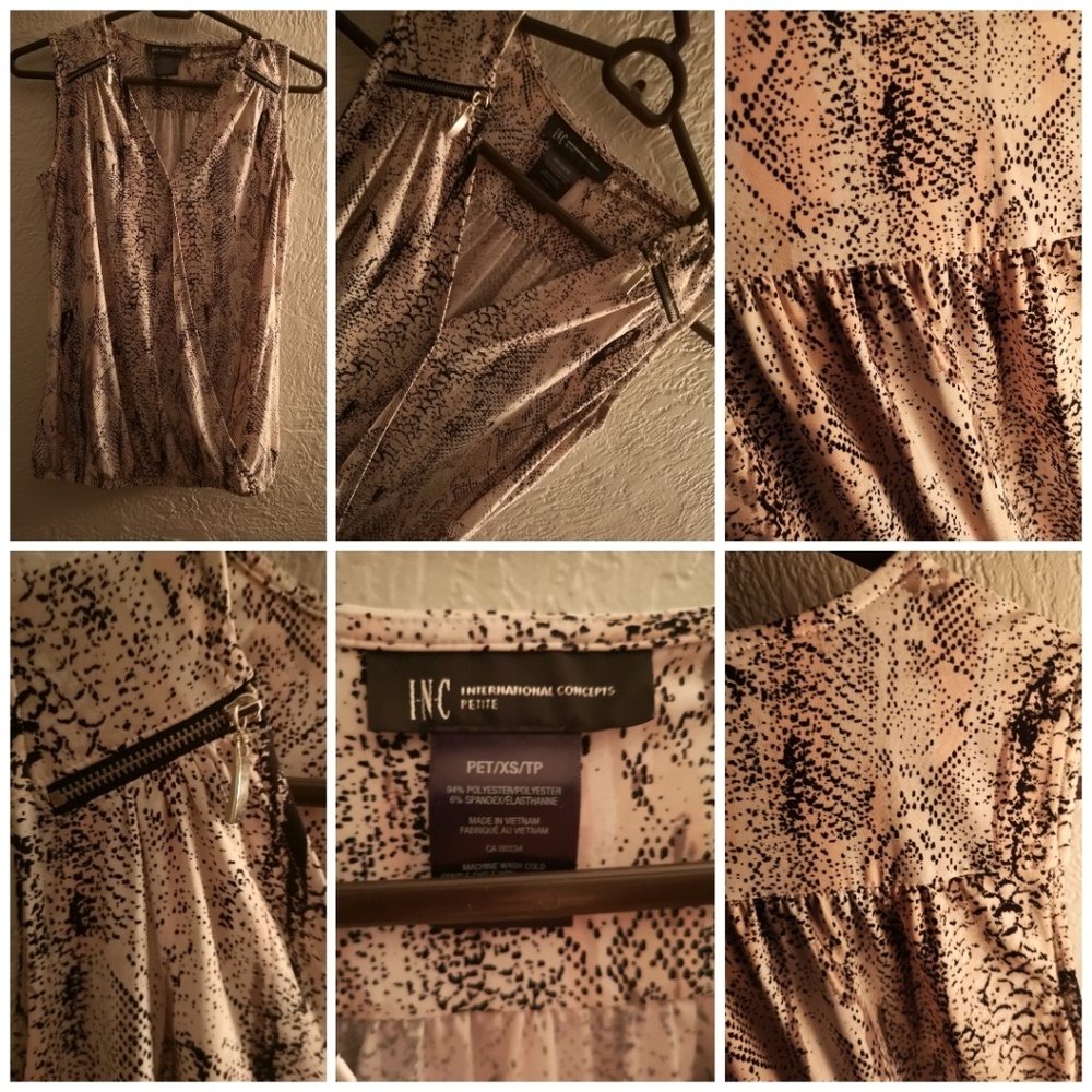 XS petite International concepts dressy blouse